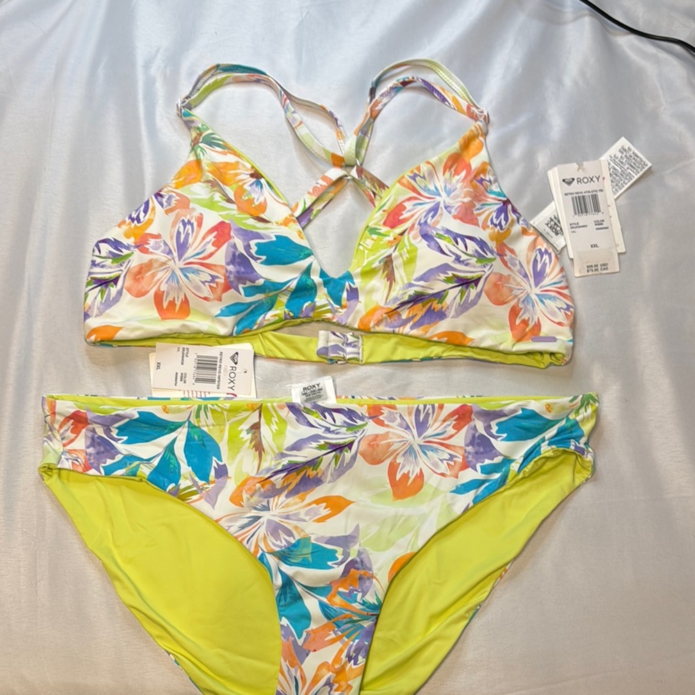 Roxy Multicolor Floral Bikini